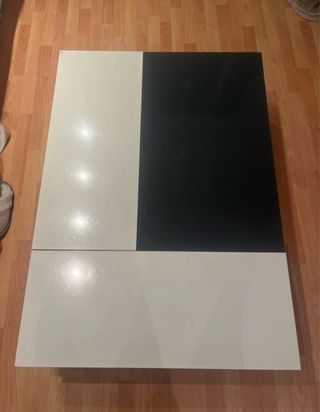 Mesa de centro extensible cristal y metal