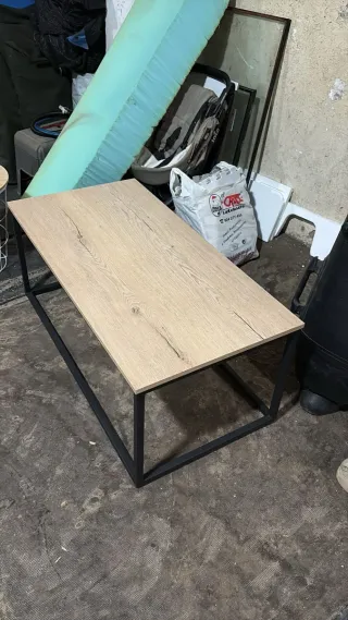 Mesa de centro madera y metal