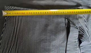 Falda corta rayas con lazada