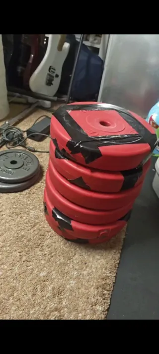 6 discos de pesa 10kg