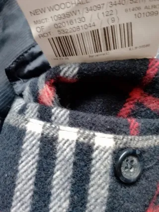 Abrigo Lana Merino Burberry azul marino