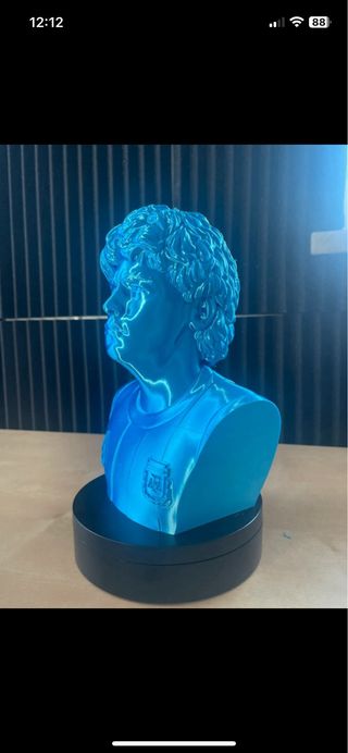 Busto Diego Maradona Blu