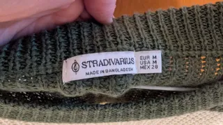 Jersey rayas verde y beige Stradivarius Talla únic