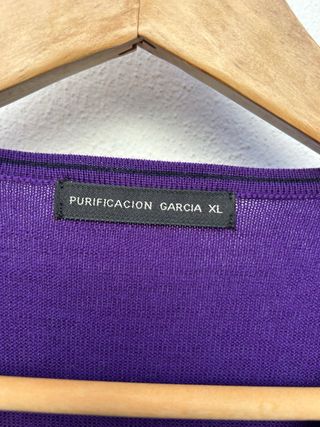 Suéter Purificación García Pico Morado Hombre