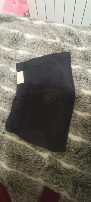 Falda pantalón  vaqueros negros