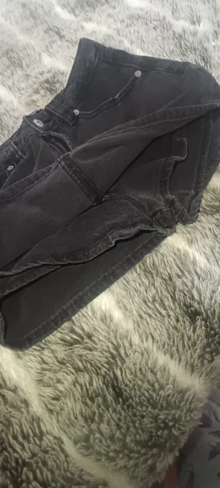 Falda pantalón  vaqueros negros