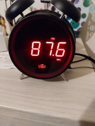 Sveglia digitale Mebus nera