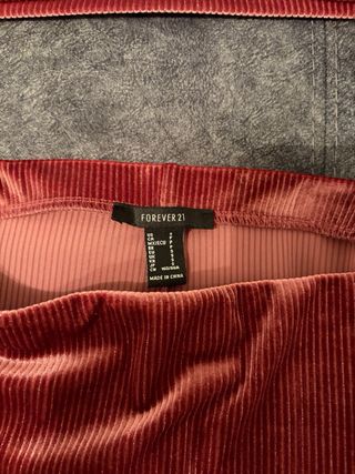 Conjunto Top y Falda Forever 21 Rosa Talla S/M
