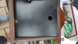 Orologio da camino in legno vintage