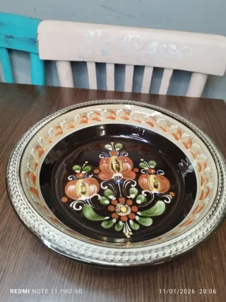 Plato decorativo cerámica alemán