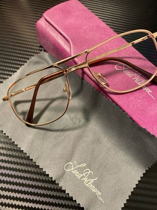 Gafas sin graduación Lord Wilmore doradas.
