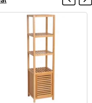 Estantería de bambú para baño