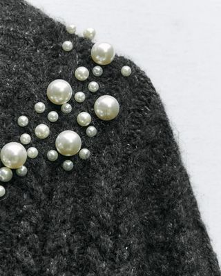 Cárdigan punto perlas