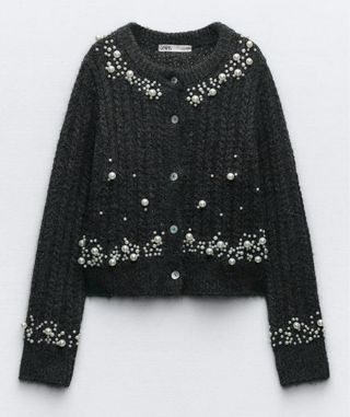 Cárdigan punto perlas