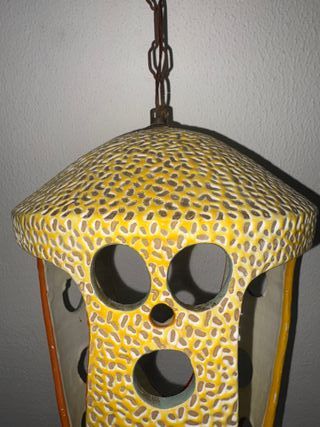 Lampadario lanterna ceramica Antonia Campi