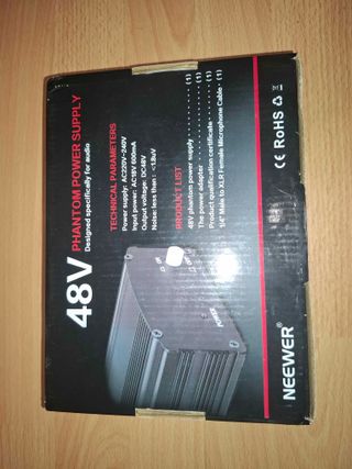 Microfone Neewer NW-700 + Fonte Phantom 48V