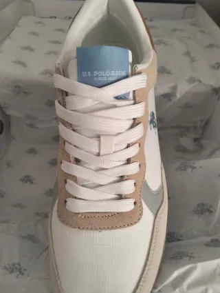 Deportivas U.S. Polo Assn. Beige/Blanco