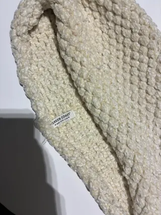 Conjunto gorro y bufanda beige