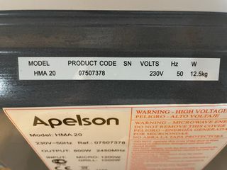 Microondas Apelson Metal