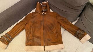 Abrigo Zara Hombre Marrón  Forro Borreguito