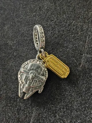 Charm Halcón Milenario Star Wars Plata 925