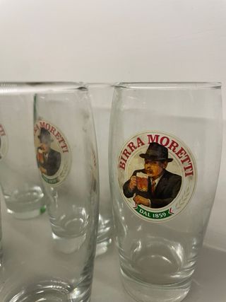 Set 5 Bicchieri Birra Moretti Originali