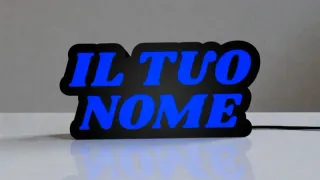 Light Box RGB Personalizzabile