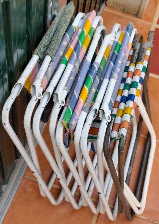 Lote 6 Sillas Plegables Tela