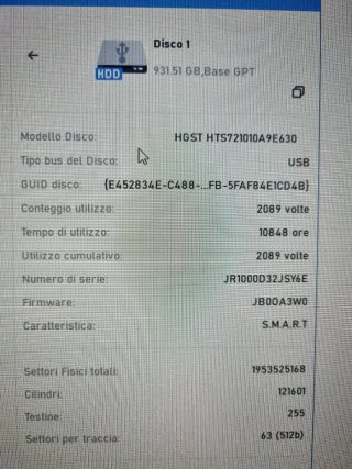 HDD HGST da 1TB SATA 6 per laptop