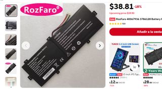 Batería Medion Akoya Li-polymer 7.6V 5400mAh