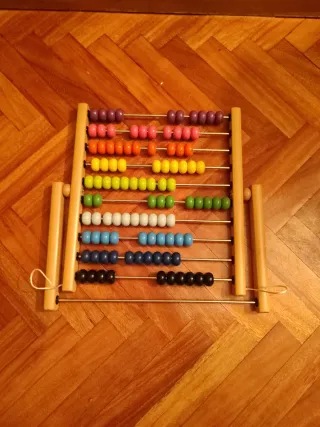 Ábaco de madera Ikea