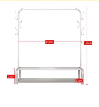 Burro ropero blanco metal