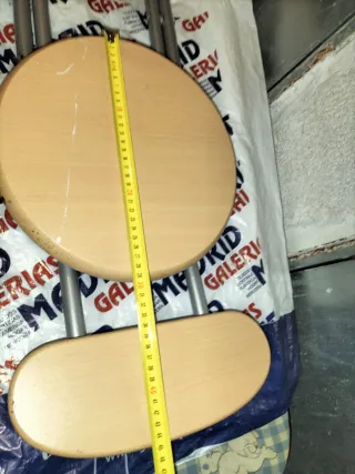 Taburetes medianos madera y metal