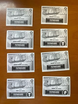 Cromos de Fútbol Real Madrid Colección 2016-17