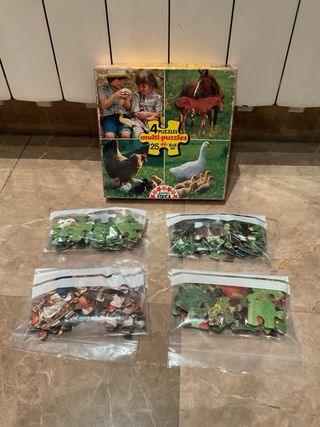 Set antiguos 4 X Puzzles Educa.