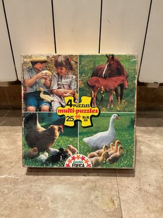 Set antiguos 4 X Puzzles Educa.