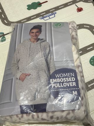 Sudadera de casa gris oversize