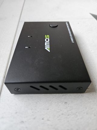 Conmutador KVM AIMOS USB HDMI Negro