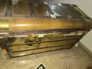 Baúl de madera antiguo 98x50x63