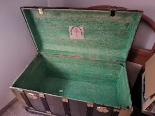 Baúl de madera antiguo 98x50x63