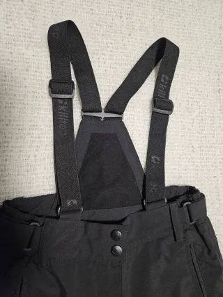 Pantalones esquí niño/a Kiltec negros, T.10, 140 c