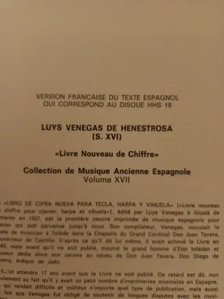 Vinilo LP Música Antigua Española S-XVI