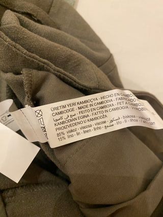 Conjunto linho verde NOVO - M