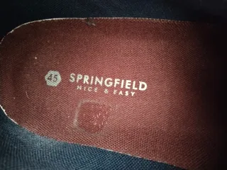 Botas de piel azul marino talla 45