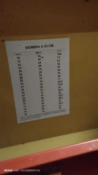 Cajón cultivador (sin óxidos)