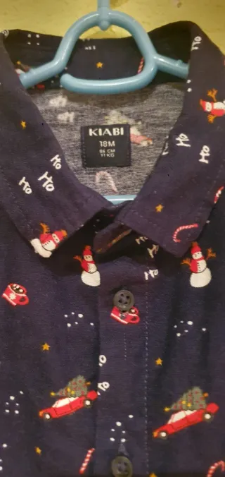 Camisa Navidad Bebé 18m Kiabi