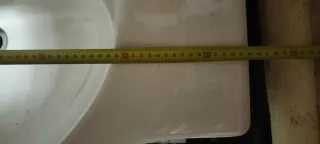 Mobile bagno blu e bianco