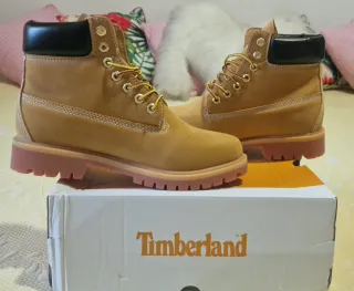 Botas Timberland Castanho/Vermelho Tamanho 42
