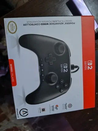 Mando PowerA Cable Nintendo Switch OLED Negro