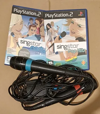 Singstar Party y Pop Hits PS2 + 2 Micros